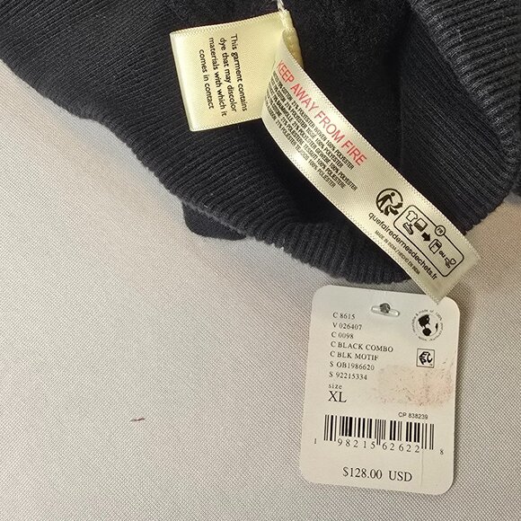 NWT FREE PEOPLE Snow Flow Crop Hoodie Black Size XL - Picture 8 of 11